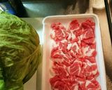 ★旬のキャベツと豚肉の簡単蒸し★作り方1写真