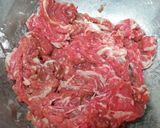 生めかぶとキノコの牛とろ丼作り方1写真