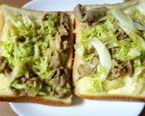 とん平焼きトースト作り方6写真
