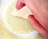 大豆よもぎパンケーキでわんぱくサンド作り方3写真