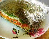 大豆よもぎパンケーキでわんぱくサンド作り方18写真
