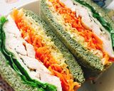 大豆よもぎパンケーキでわんぱくサンド作り方19写真