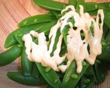えんどう豆油揚げマヨぽん酢作り方1写真