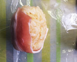 肉巻きおにぎり。焼肉のたれで簡単！作り方2写真
