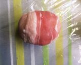 肉巻きおにぎり。焼肉のたれで簡単！作り方4写真