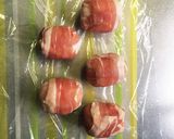 肉巻きおにぎり。焼肉のたれで簡単！作り方5写真