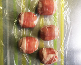 肉巻きおにぎり。焼肉のたれで簡単！作り方5写真