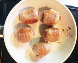 肉巻きおにぎり。焼肉のたれで簡単！作り方6写真