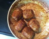 肉巻きおにぎり。焼肉のたれで簡単！作り方7写真
