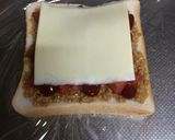 Wトマト納豆チーズトースト作り方4写真
