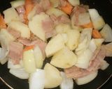昨夜のとんかつでカツカレー作り方2写真