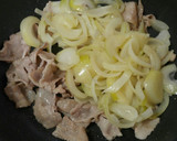 ☆豚ﾊﾞﾗ肉と玉ねぎのすき焼き風☆作り方10写真