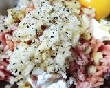 絶品ヘルシー豆腐ハンバーグきのこあんかけ作り方1写真