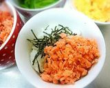 鮭の三色丼作り方6写真