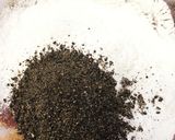 黒蜜で食べる、米粉の胡麻パンケーキ作り方2写真