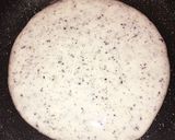 黒蜜で食べる、米粉の胡麻パンケーキ作り方4写真