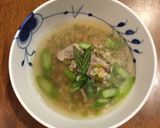 乾燥豆＆雑穀とアスパラのスープ作り方4写真