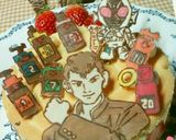 春の苺キャラケーキ＊ワンピースボンクレー作り方13写真