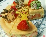 春の苺キャラケーキ＊ワンピースボンクレー作り方14写真