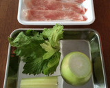 セロリ＆大根のみぞれの豚肉の薄切り肉巻き作り方1写真