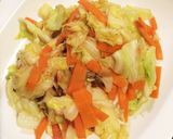 半玉いけちゃう♡キャベツと卵の中華餡作り方5写真