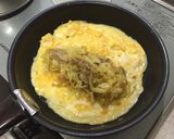 カレー味でキャベツを炒めた♪オムキャベツ作り方5写真