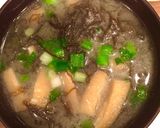 もずくとお揚げの麦味噌汁作り方3写真
