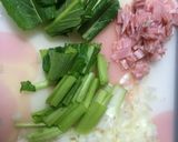 シャキふわ！！小松菜オムライス作り方1写真