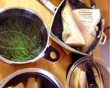 たけのこフライ。わらびと昆布の梅ソース作り方1写真