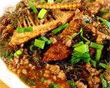たけのこフライ。わらびと昆布の梅ソース作り方7写真