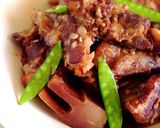 たけのこフライ。わらびと昆布の梅ソース作り方8写真