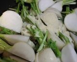 かぶとベビーホタテのピリ辛サッと煮作り方1写真