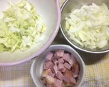 キャベツとベーコンのカレー風味のつぼ焼き作り方1写真