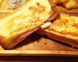 簡単朝ご飯！ハムチーズのフレンチトースト作り方5写真