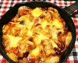 とろ〜り♡トッポギ風肉巻き餅グラタン作り方7写真