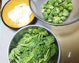 菜の花と芽キャベツのツナパスタ作り方1写真
