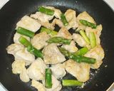 アスパラ鶏胸肉の野菜炒め♪お弁当・サラダ作り方11写真