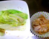 お弁当のほうれん草→キャベツバージョン♪作り方1写真