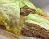 キャベツとひき肉のミルフィーユ蒸し作り方10写真