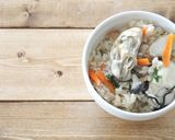 うま造りで作る 牡蠣の炊き込みごはん作り方10写真