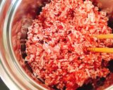 【お弁当に】肉味噌と豆ご飯のおにぎらず作り方4写真