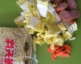 白菜のやきそば作り方1写真