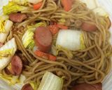 白菜のやきそば作り方4写真
