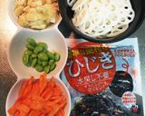 戻さないひじき&水煮蓮根で簡単煮作り方1写真