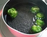芽キャベツ丸ごと手作り味付け焼き餃子作り方3写真
