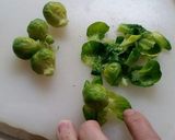 芽キャベツ丸ごと手作り味付け焼き餃子作り方4写真