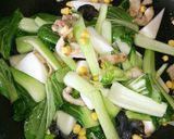 チンゲン菜と豚肉の中華炒め☆作り方5写真