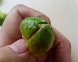 芽キャベツ丸ごと手作り味付け焼き餃子作り方5写真