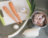 参鶏湯風のスープ***作り方1写真