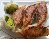 芽キャベツ丸ごと手作り味付け焼き餃子作り方11写真